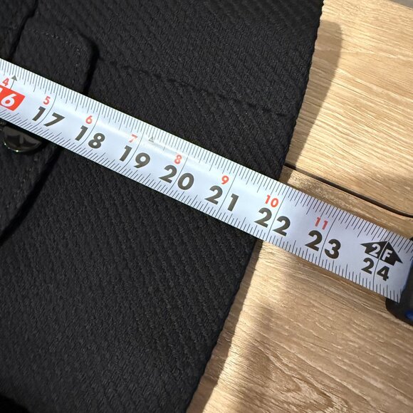 Talbots Ribbed Twill 100% Cotton Black Blazer Jacket Pockets Classic Career 4 - Picture 11 of 12